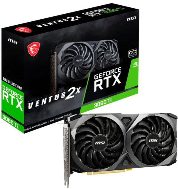 MSI - NVIDIA Geforce RTX 3060 Ti VENTUS 2X 8G OCV1 LHR - 8GB GDDR6 - Image 5